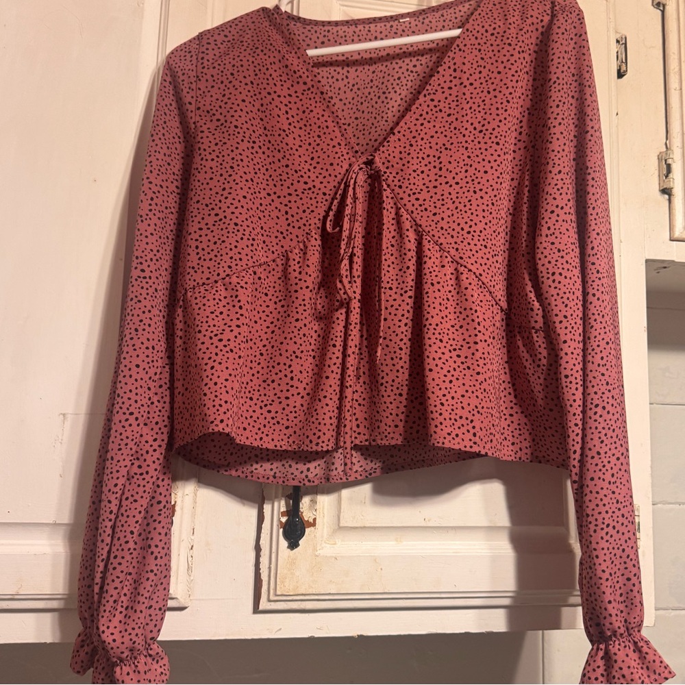 Chic Nation mauve pink Crop Top
